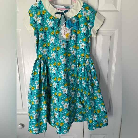Little Miss Marmalade Classic Dress with Peter Pan Collar - Picture 3 of 3